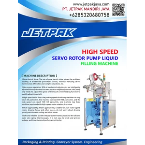 High Speed Servo Rotor Pump Liquid Filling Machine