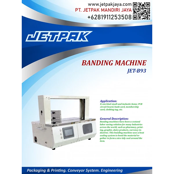 BANDING MACHINE (JET-B93) - Mesin Pembungkus dan Banding