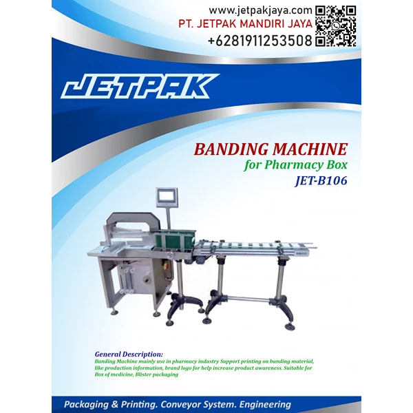 BANDING MACHINE (JET-B106) - Mesin Pembungkus dan Banding