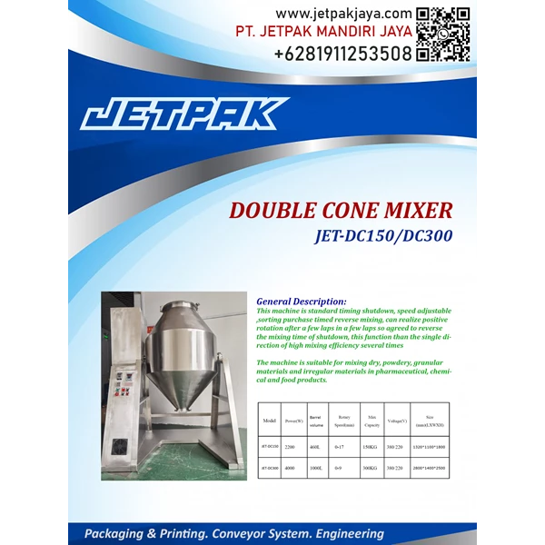 DOUBLE CONE MIXER - vertical mixer
