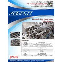 AUTOMATIC GEAR PUMP LIQUID FILLING MACHINE JET-GE