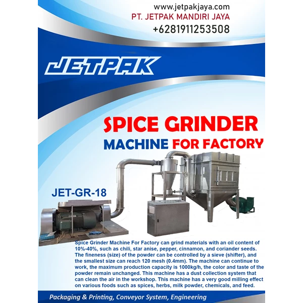SPICE GRINDER MACHINE for FACTORY - Mesin Grinder