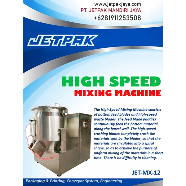HIGH SPEED MIXER MACHINE - Mesin Mixer