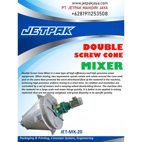 DOUBLE SCREW CONE MIXER - Mesin Mixer
