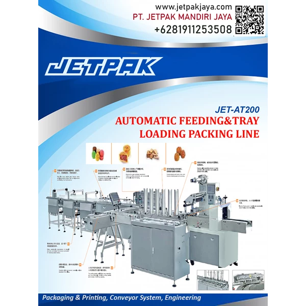 AUTOMATIC FEEDING&TRAY LOADING PACKING LINE JET-AT200 - Mesin Pengisian/Pengemas