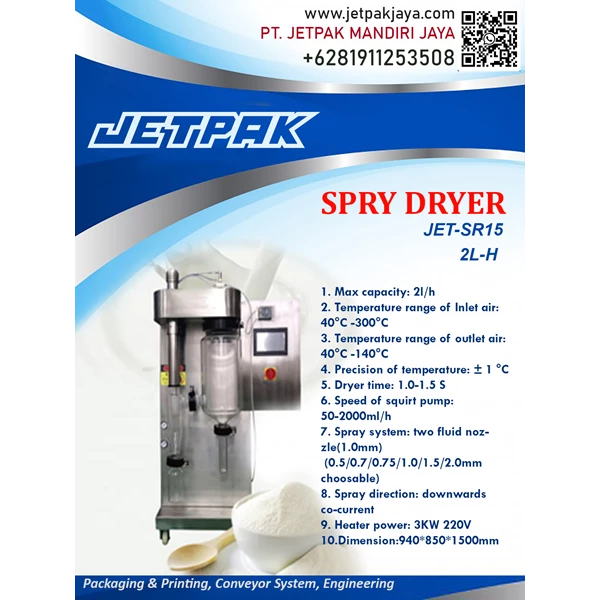 SPRY DRYER JET-SR15 2L-H - Mesin Dryer