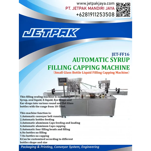Syrup Bottle Filling Capping Machine