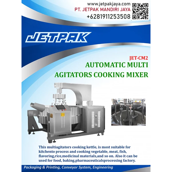AUTOMATIC MULTI AGITATORS COOKING MIXER- JET-CM2