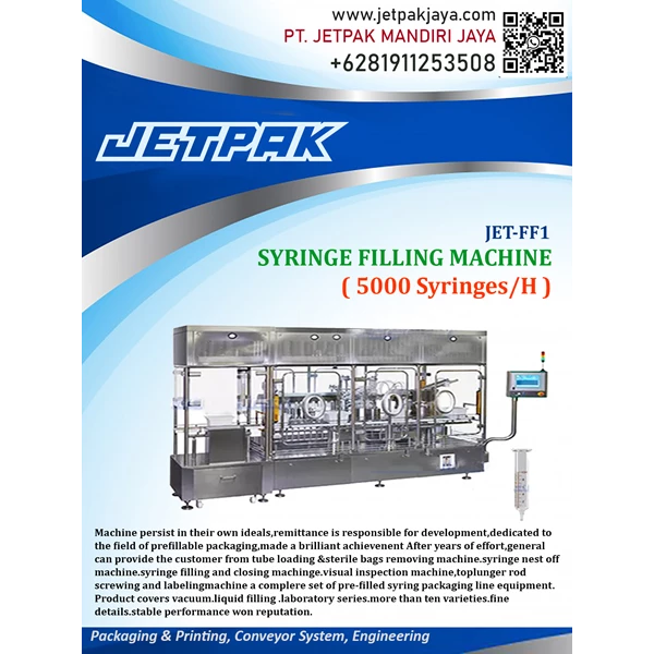 Syringe Filling Machine - JET-FF1