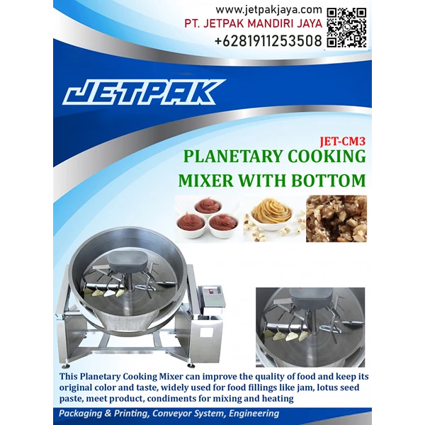 Planetary cooking mixer with Bottom-JET-CM3