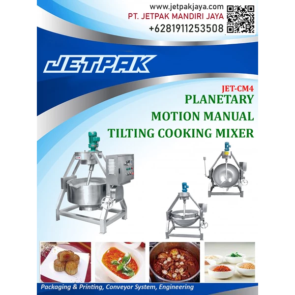 Planetary Motion Manual Tilting Cooking Mixer- jet-cm4
