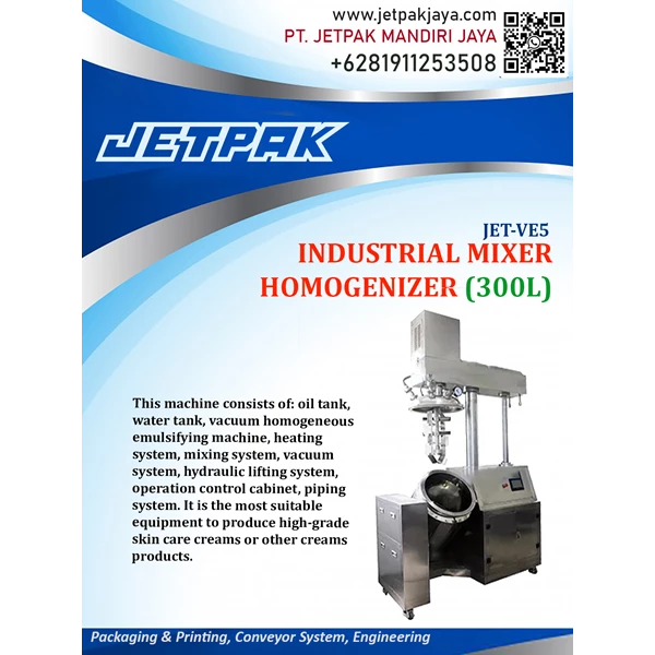 Mesin Mixer Homogenizer Industri - JET-VE5