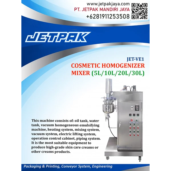 Mesin Mixer Homogenizer Kosmetik  - JET-VE1