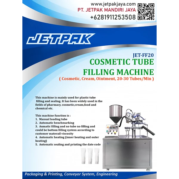 Cosmetic Tube Filling Machine -JET-FF20