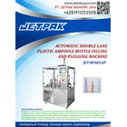 AUTOMATIC DOUBLE LANE PLASTIC AMPOULE BOTTLE FILLING AND PLUGGING MACHINE 1