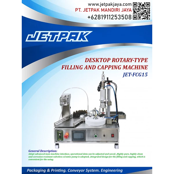 DESKTOP ROTARY-TYPE FILLING AND CAPPING MACHINE