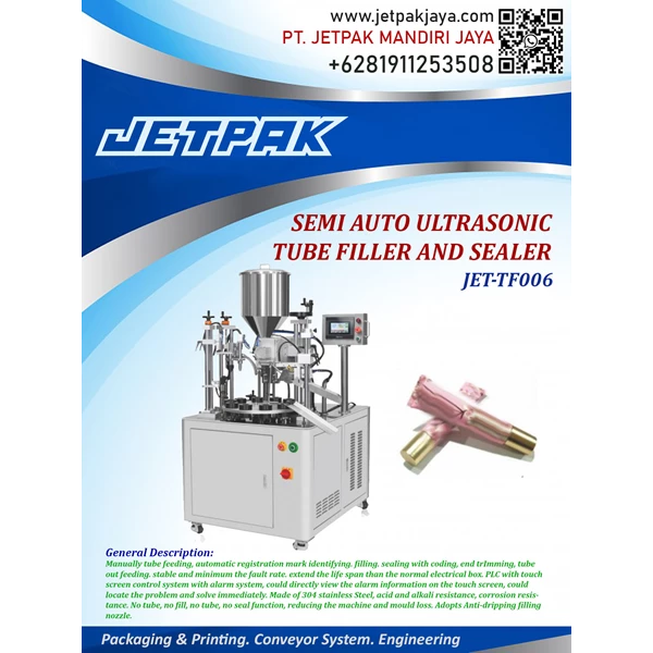 SEMI AUTO ULTRASONIC TUBE FILLER AND SEALER