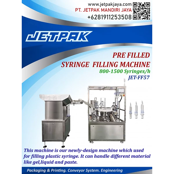 Pre Filled Syringe Filling Machine - JET-FF57