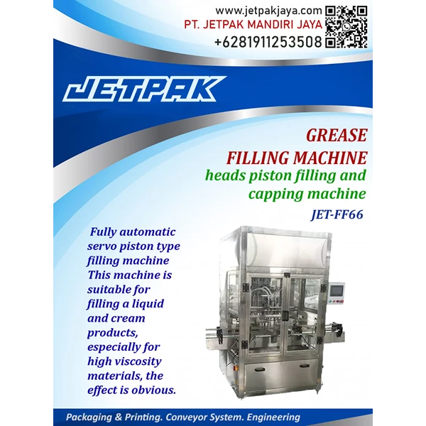 Automatic Grease Filling Machine -JET-FF66