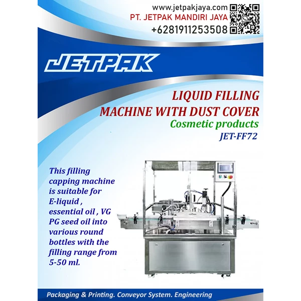 Liquid Filling Machine With Dust Cover - JET-FF72