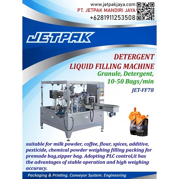 Detergent Liquid Filling Machine -JET-FF78