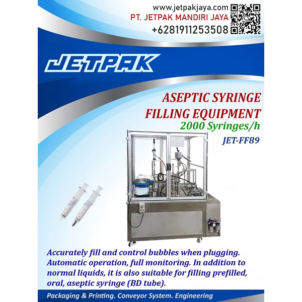 Automatic Aseptic Syringe Filling Machine - JET-FF89