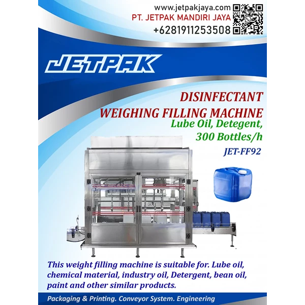 Disinfectant Weighing Filling Machine - JET-FF92