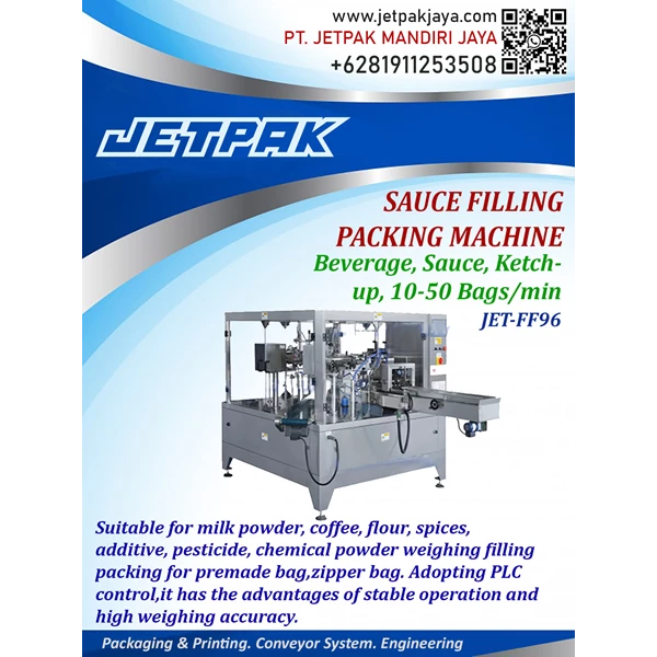 Sauce Filling and Packing Machine - JET-FF96