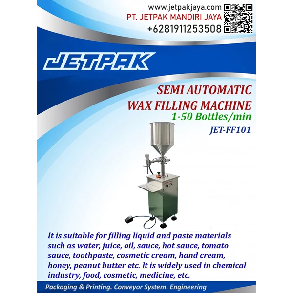 Semi Automatic Wax Filling Machine