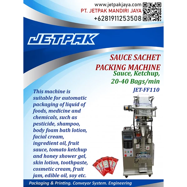 Automatic Sauce Sachet Packing Machine - JET-FF110