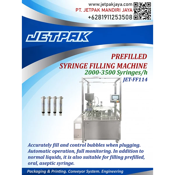 Automatic Prefilled Syringe Filling Machine - JET-FF114