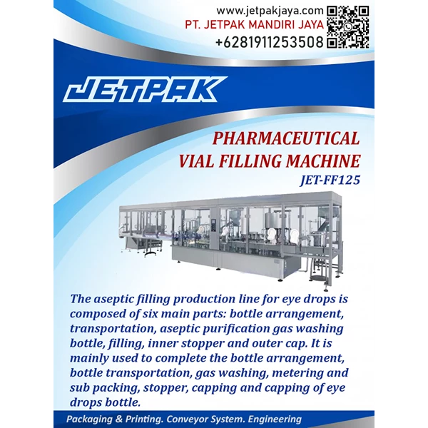 Pharmaceutical Vial Filling Machine -JET-FF125