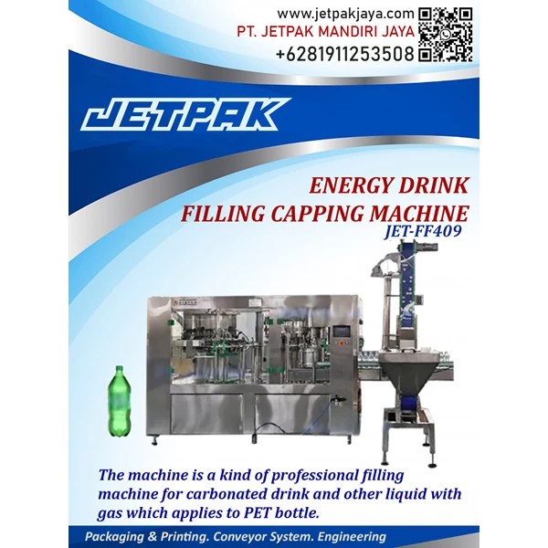 Energy Drink Filling Capping Machine - JET-FF409