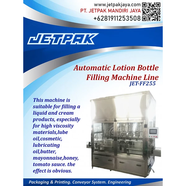 mesin pengisi botol losion otomatis - JET-FF255