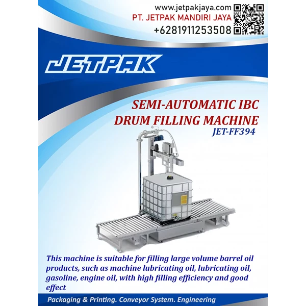 semi-automatic IBC drum filling machine - JET-FF394