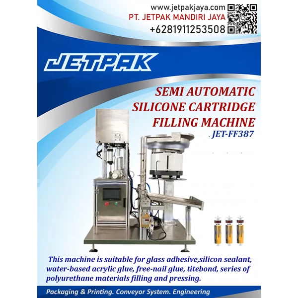Semi-Automatic Silicone Cartridge Filling Machine - JET-FF387