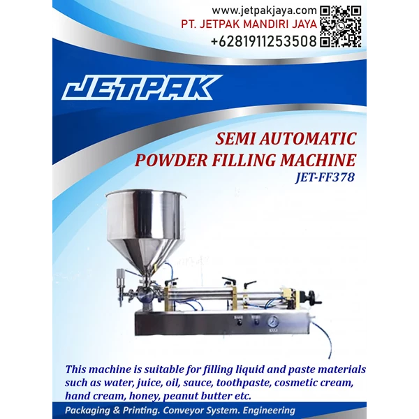 mesin pengisi bubuk semi otomatis - JET-FF378