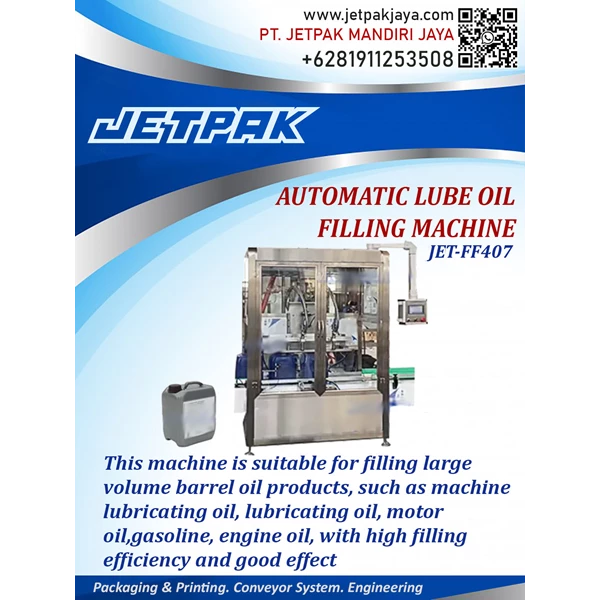 Automatic Lube Oil Filling Machine - JET-FF407