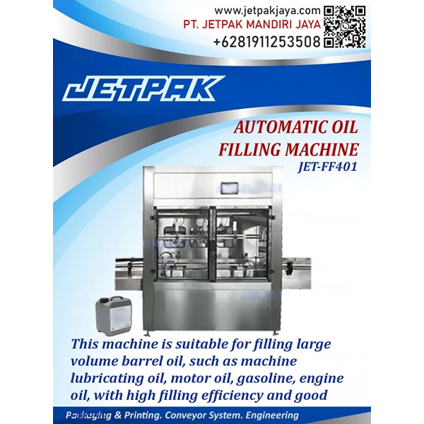 Automatic Lubricant Oil Filling Machine - JET-FF401