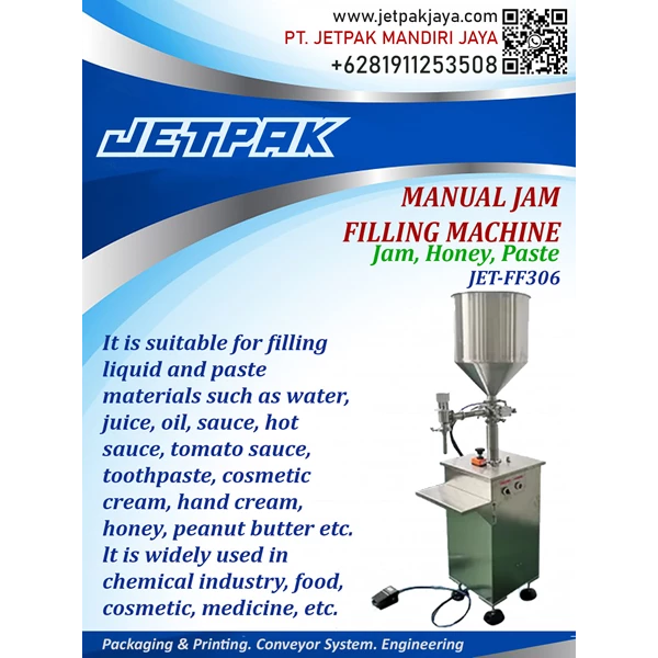 Manual Jam Filling Machine - JET-FF306