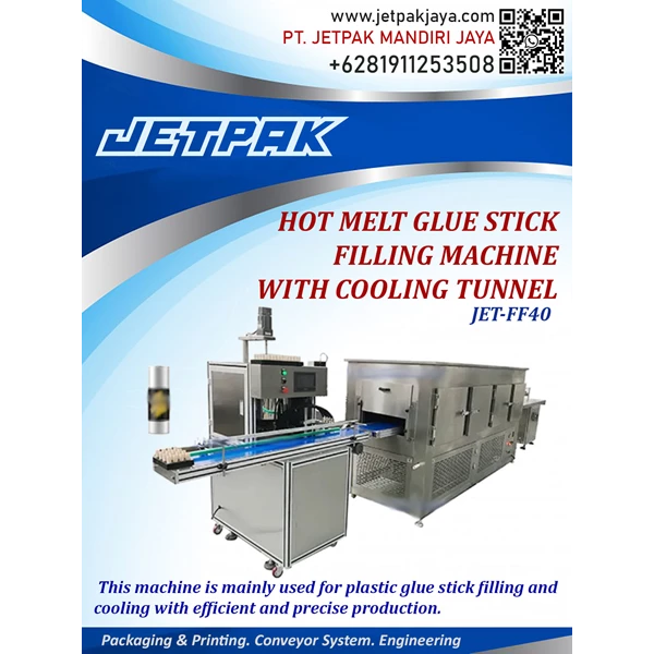 Hot Melt Glue Stick Filling Machine With Cooling Tunnel -  JET-FF40