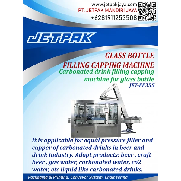 Glass Bottle Filling Capping Machine - JET-FF355