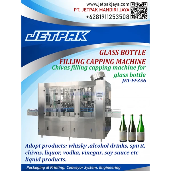 Glass Bottle Filling Capping Machine - JET-FF356