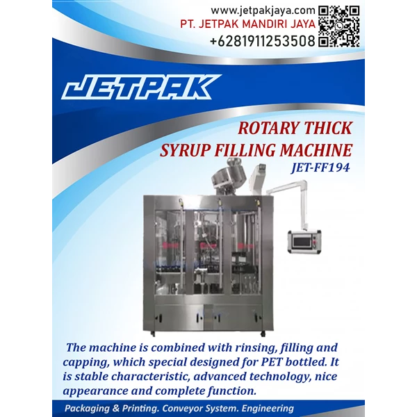 Rotary Thick Syrup Filling Machine - JET-FF194