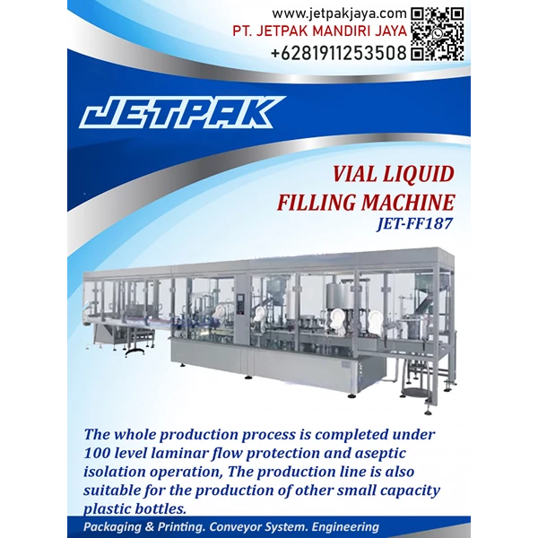 Vial Liquid Filling Machine -  JET-FF187