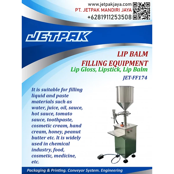 Lip Balm Filling Equipment - JET-FF174