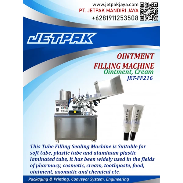 Ointment Filling Machine - JET-FF216
