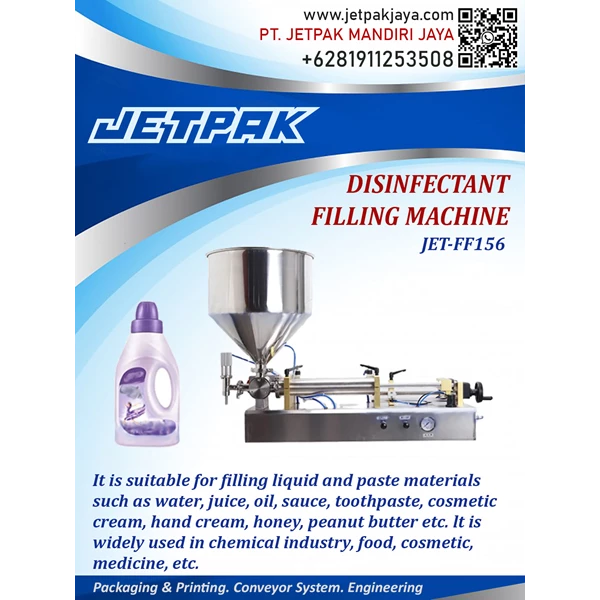 Disinfectant Filling Machine - JET-FF156
