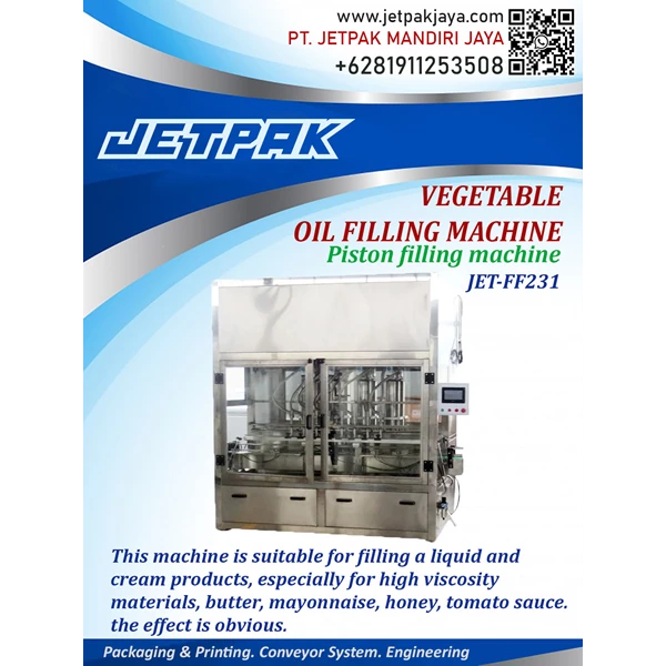 Vegetable Oil Filling Machine - JET-FF231