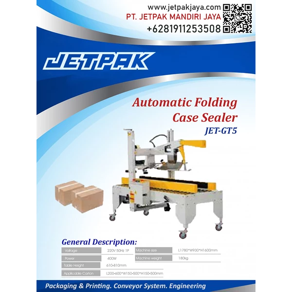 Automatic Folding Case Sealer - JET-GT5